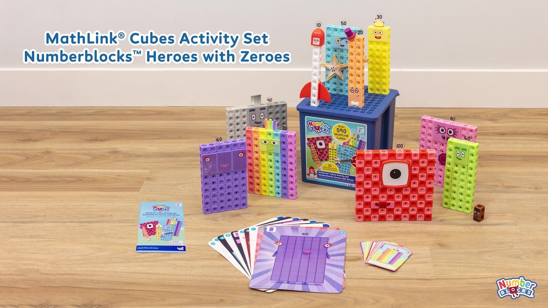 Amazon.com: hand2mind Numberblocks Heroes with Zeroes MathLink